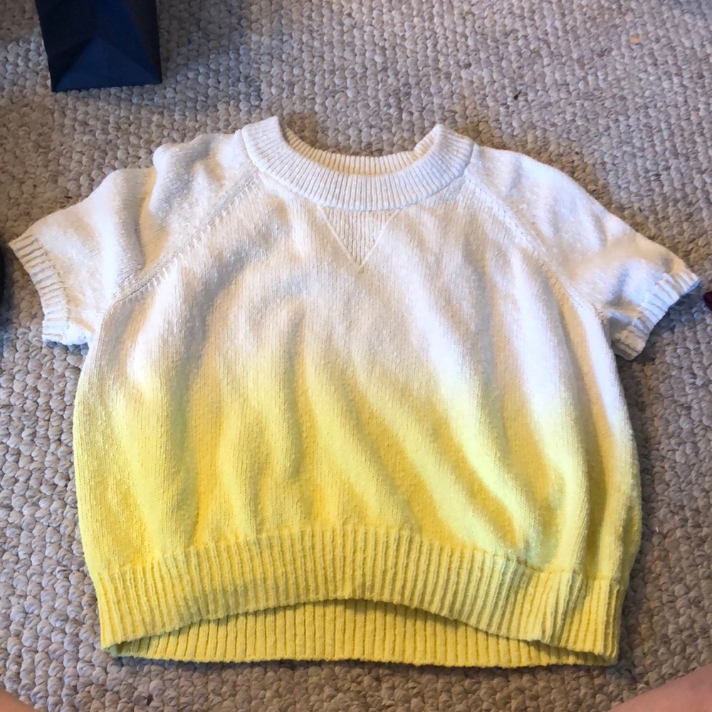 Madewell yellow washed sweater